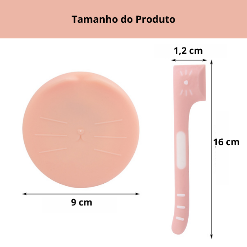 Kit tampas e espátulas para enlatados