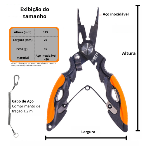 Alicate multi-função para pescaria